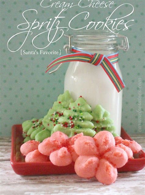Gradually add to creamed mixture, beating until well blended. Cream Cheese Spritz Cookies | Spritz cookies, Spritz ...