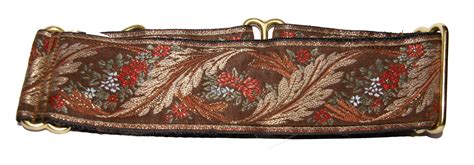 2 Martingale Collars Brown Leaves And Flowers