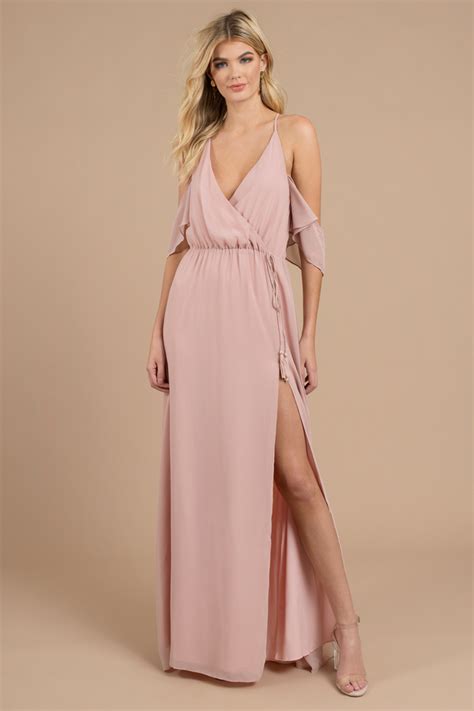 Lovely Rose Maxi Dress Slit Dress Rose Dress Maxi Dress 44
