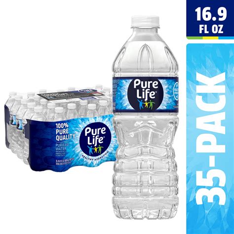 Pure Life Purified Water 169 Fl Oz 500 Ml Plastic Bottled Water