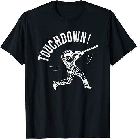 Touchdown Baseball Funny T Shirt Clothing