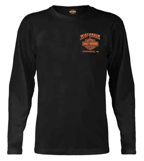 Harley Davidson Men S Custom Freedom Long Sleeve Crew Neck Shirt