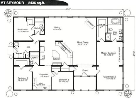 In this paper, we mathematically describe universal (or generic) rectangular floor plans with n rooms, that is, the floor plans that topologically contain all possible rectangular floor plans with n rooms. Image result for large rectangular home floor plans ...