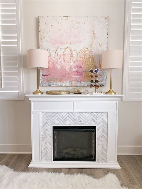 Pink Gold And White Home Office Decor Stylish Petite