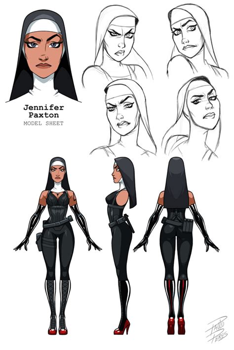 Model Sheet Jennifer Paxton By Paulo Peres On DeviantArt Character Design Cartoon Character