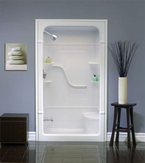 Image Result For One Piece Shower Stall With Seat Fiberglass Shower Fiberglass Shower