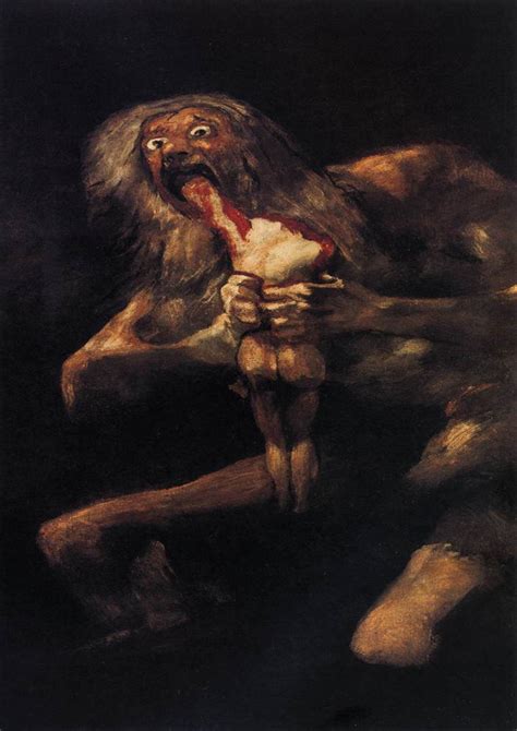In addition to saturn, francisco goya wrote another 13 frescoes on dark themes: Francisco de Goya: Saturn Devouring His Son. Fine Art
