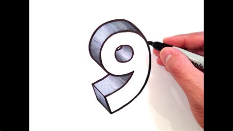 Https://tommynaija.com/draw/how To Draw A 3d Number 9