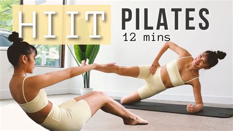12 MIN HIIT FULL BODY PILATES At Home Summer Workout YouTube