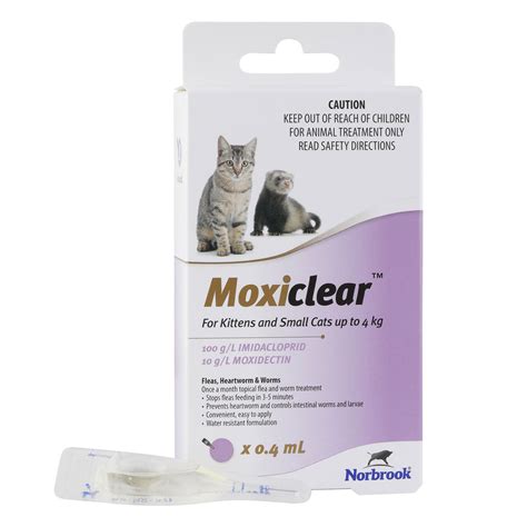 Buy Moxiclear For Kittens And Small Cats Up To 4 Kg Purple Online