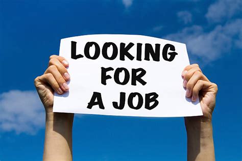 20 Hand Holding Need A Job Placard Unemployed Person Searching Work