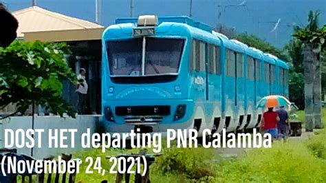 Dost Hybrid Electric Train Departing Pnr Calamba Station 11242021