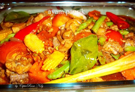Jom kita lihat resepi ayam masak paprik thai special. CiptaRasa Noly: AYAM PAPRIK