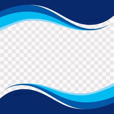 Blue Wavy Vector Png Images Blue Wavy Shapes On Transparent Background