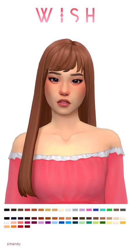 Sims 4 Anime Hair Cc Maxis Match 2024 Hairstyles Ideas