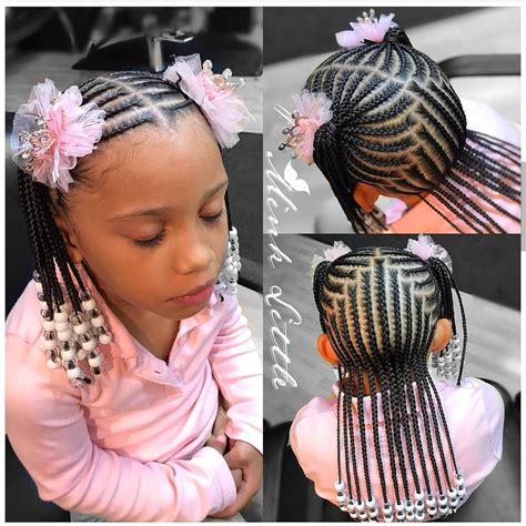 The double knots give height to the hair and an edgy vibe. Braids for kids is one of the most simple yet effective ...