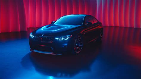 It is very popular to decorate the background of mac, windows, desktop or android device beautifully. Bmw M4 Neon Color Art, HD 4K Wallpaper