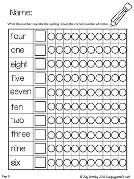 Write one word only for each answer. Practice the Numbers 1-10 ESL worksheets by ...