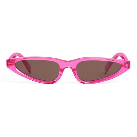 Céline Graphic S231 Sunglasses In Acetate Neon Pink Sunglasses Céline Eyewear Avvenice