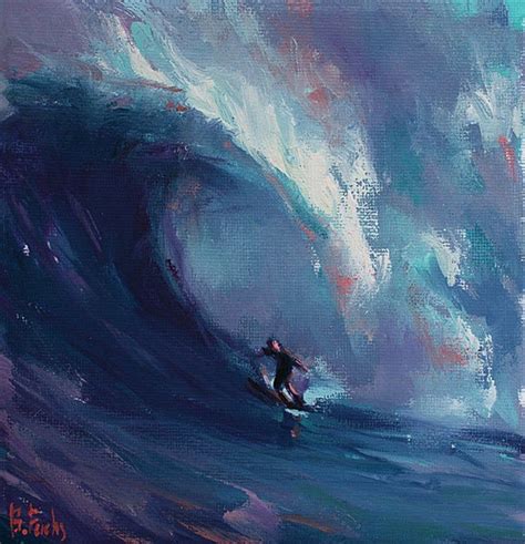 Ocean Wave Art Original Oil Painting Seascape Large Canvas Etsy