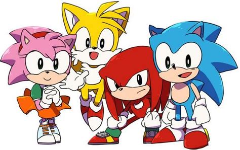 The Classic Crew They Are So Cute Sonic The Hedgehog