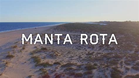 Manta Rota Beach At Sunset Aerial View Youtube