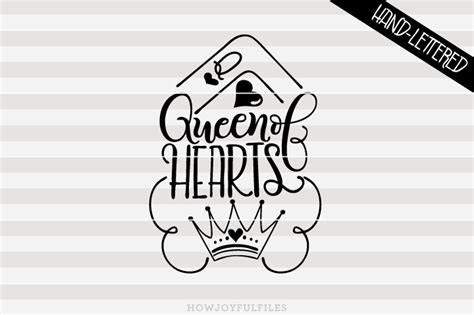 Queen Of Hearts Crown Svg File Howjoyful Studio