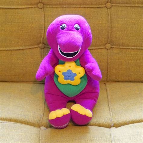 1999 Twinkle N Dream Barney Plush Vintage Barney Doll 1999 Talking