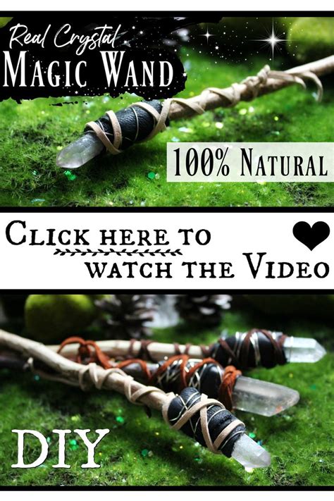 How To Make A Magic Crystal Wand ♥ Tutorial Video Linked Crystal Wand Diy Diy Wand Magic Crafts