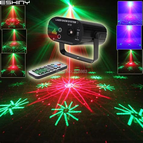 Eshiny Mini Remote Randg Laser 64 Patterns Projector Gobo Bar Dj Dance