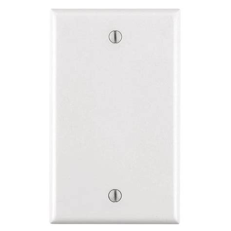 Decor decor blanlkk wall plate. Leviton 1-Gang Blank Wall Plate, White-R52-88014-00W - The Home Depot