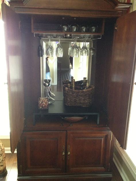We did not find results for: Convert old tv armoire to wine bar! Just add stemware ...