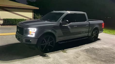 2019 Ford F 150 Special Edition Lowered On 26s 305 30 26 And Custom Headlights And Taillights