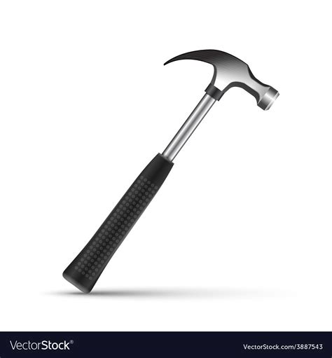 Iron Hammer Isolated On A White Background Vector Image