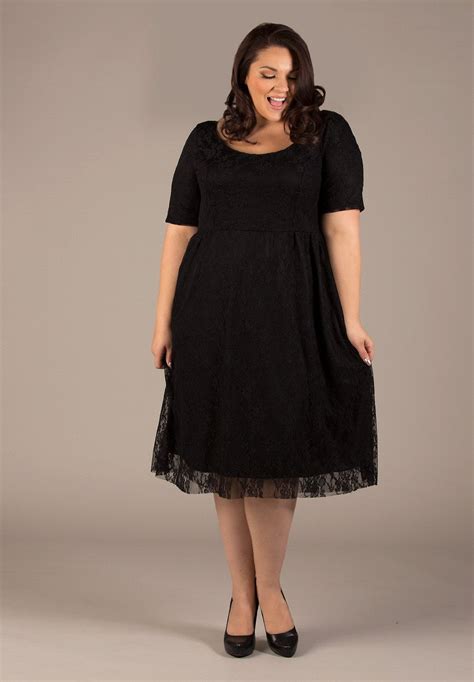 Plus Size Black Cocktail Dresses With Sleeves Fashion Dresses
