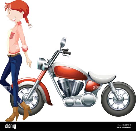 Motorcycle With Rider Clipart Hi Res Stock Photography And Images Alamy