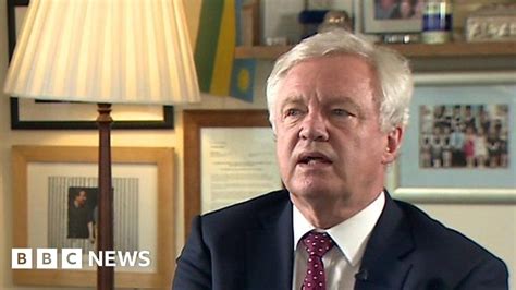 Davis Resignation Brexit Return Of Control Illusory Bbc News