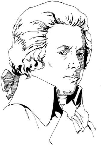 Wolfgang Amadeus Mozart Free Printable Coloring Pages Coloring Cool