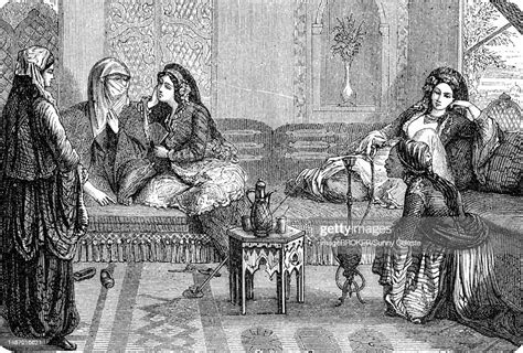 In The Harem Of A Rich Turk Turkey 1870 Digitally Restored Reproduction