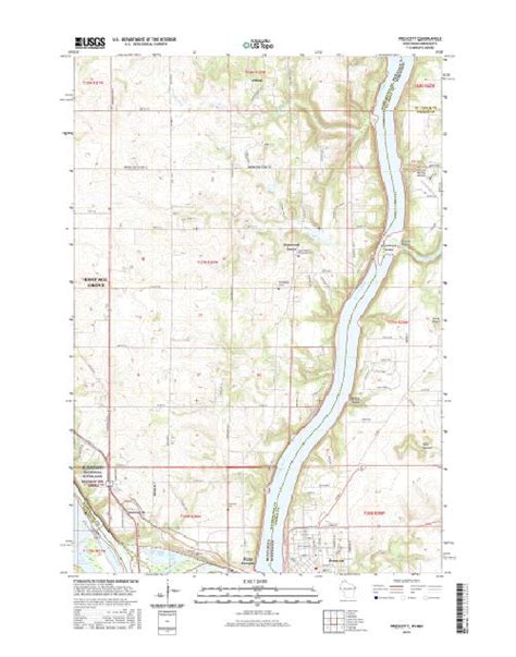 Mytopo Prescott Wisconsin Usgs Quad Topo Map