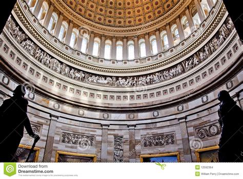 Us Capitol Dome Rotunda Statues Dc Stock Images Image 12592364