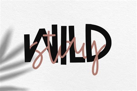 Wild One Handwritten Printscript Font Duo By Ka Designs Thehungryjpeg