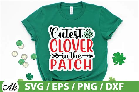 Cutest Clover In The Patch Svg Graphic By Akazaddesign · Creative Fabrica