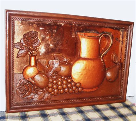 Maybe you would like to learn more about one of these? Retro Copper 3D Framed Art Kitchen Decor Vintage by ...
