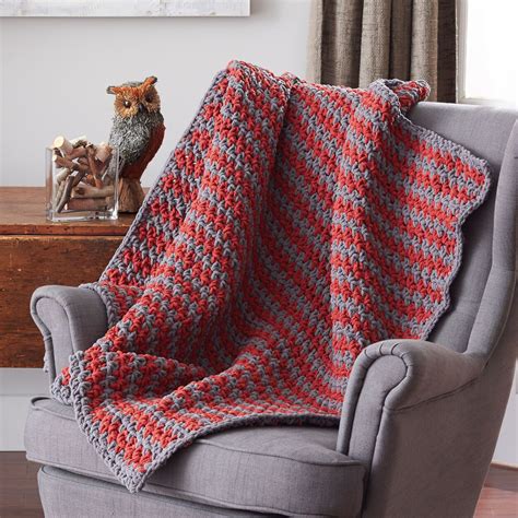 Bernat Sawtooth Afghan Yarnspirations Crochet Blanket Bernat