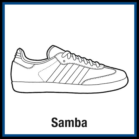 Adidas Samba Sneaker Coloring Pages Created By Kicksart