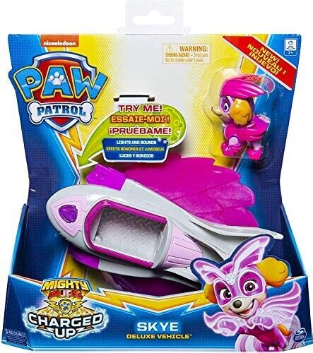 Spin Master Paw Patrol Mighty Pups Charged Up Skye Deluxe Vehicle Ab 16