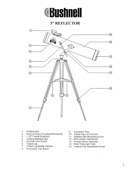 Bushnell 3 Reflector User Manual 8 Pages