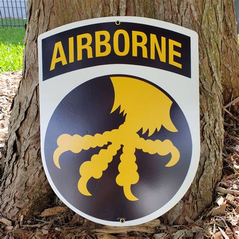 17th Airborne Division Sign Round Canopy