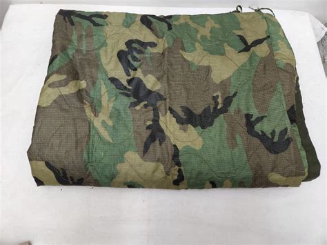 Vintage Military Issued Woodland Poncho Liner Etsy